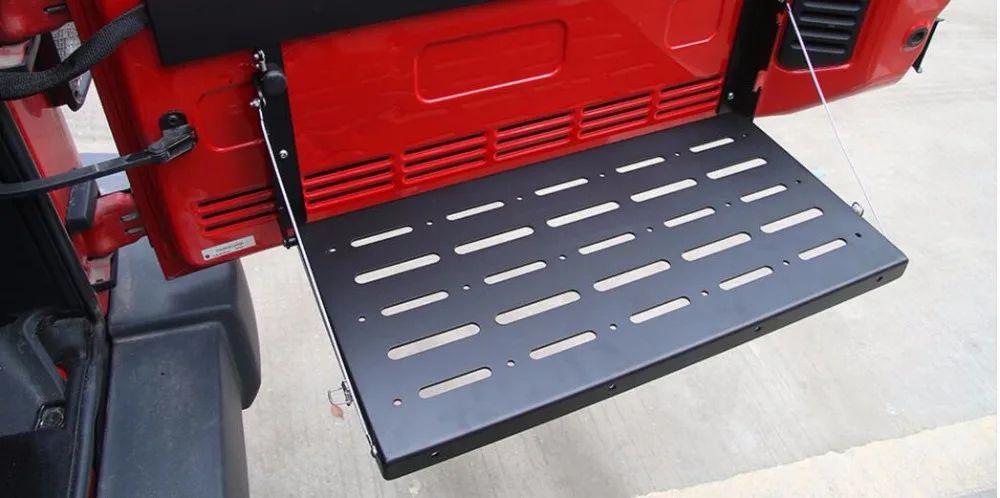 Новейший задний багажник Грузовой держатель полки для хранения Открытый кемпинг стол внутренние части стали для Jeep Wrangler 07 Up