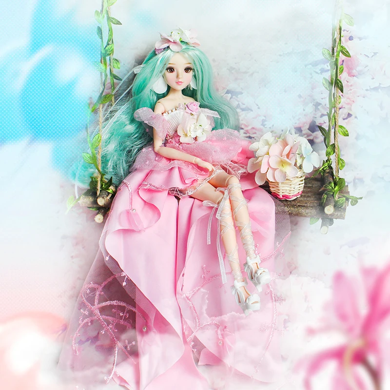 1/6 BJD MMGirl 12 созвездий серия Дева модное 14 шарнирное тело с розовым цветочным