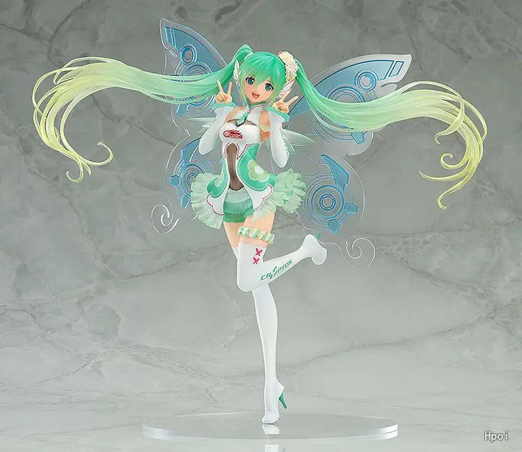 

Anime Hatsune Miku Action Figure Racing Miku Model Dolls Decoration Pvc Collection Butterfly Miku Figurine Toys for Gifts 23cm