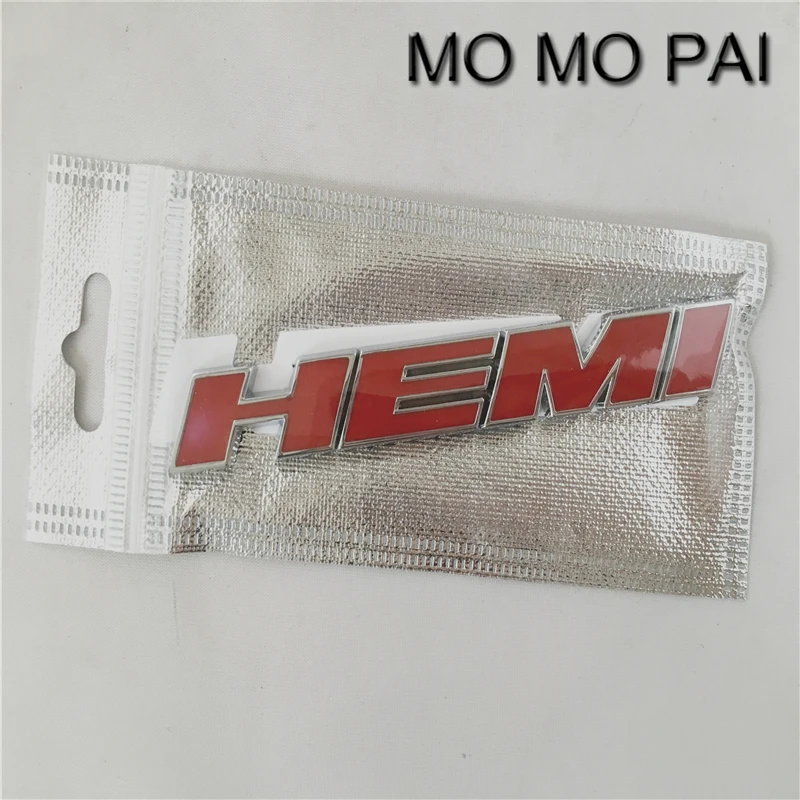 

1Pcs Brand New universal Red HEMI Auto Vehicle Metal Stickers Badge Emblems 2016