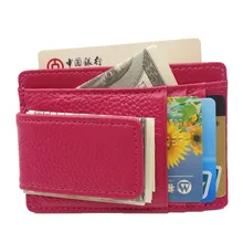 Мужской Магнитный передний карман из натуральной кожи, зажим для денег, сделанный с мощными редкоземельными магнитами, Тонкий минималистичный кошелек