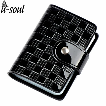 

Candy Colors Patent Leather Card Holder Good Quality Credit Card Business Card Holder 20 Pages ID Card Holder Cases C1191K