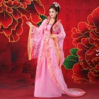 Роскошный костюм королевы Феи ханфу Тан хвост Китайская древняя женская одежда принцесса сценические костюмы представление танцевальная одежда