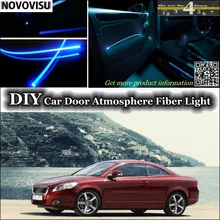 Novovisu для Volvo c70 подкладке окружающий свет атмосферу Волокно-оптические огни внутри двери Панель освещение не el света Установите