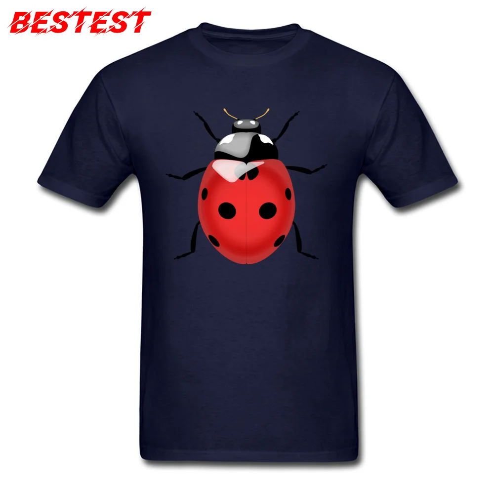Designer Men T Shirt Ladybug822yy Birthday T Shirt Pure Cotton Short Sleeve Personalized T-Shirt Round Collar Wholesale Ladybug822yy navy