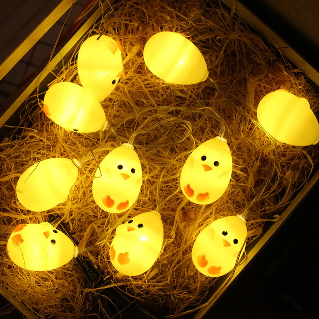 LED Animal Modeling Light String Yellow Duck Chick Lights New