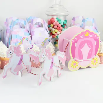 

Princess Carriage Candy Box Table Centerpiece Party Decoration Table Decor Girl Party Supplies Birthday Party Candy Box