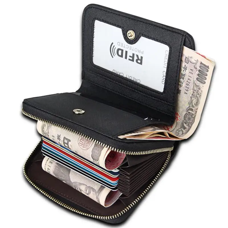 New Arrival Men Women Genuine leather Credit Cards Slot Holder Money