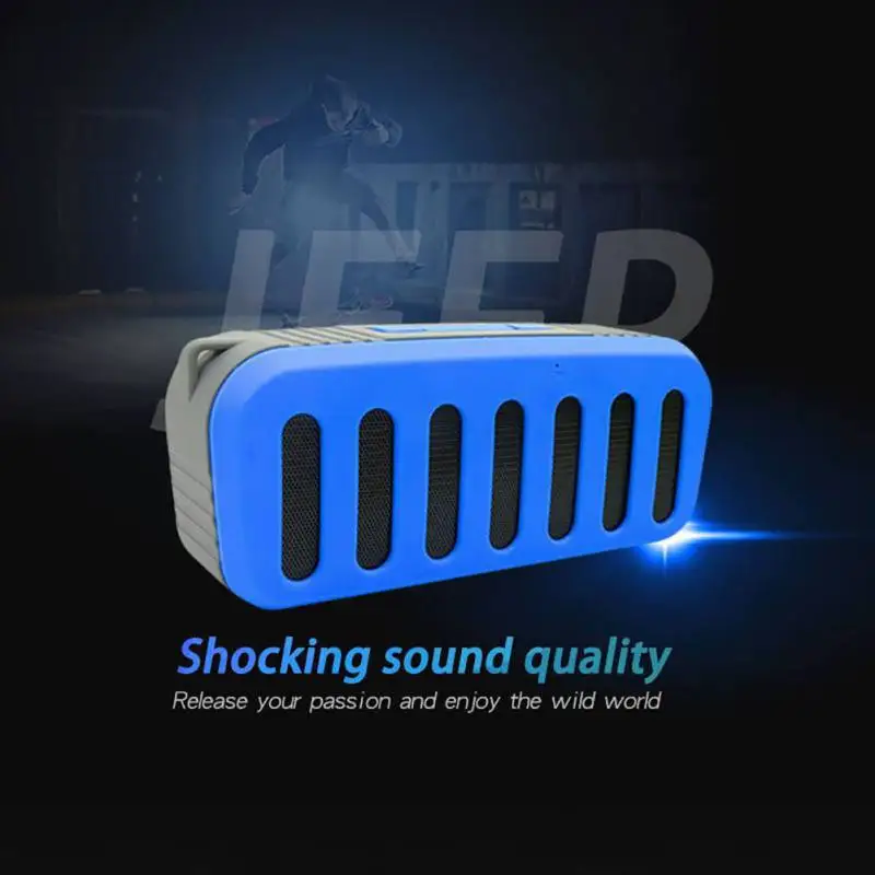 Обновления автомобиля Wriless Bluetooth колонки HIFI 3D Surround стерео Поддержка FM радио 32 г карты памяти AUX с 1200 мАч батарея