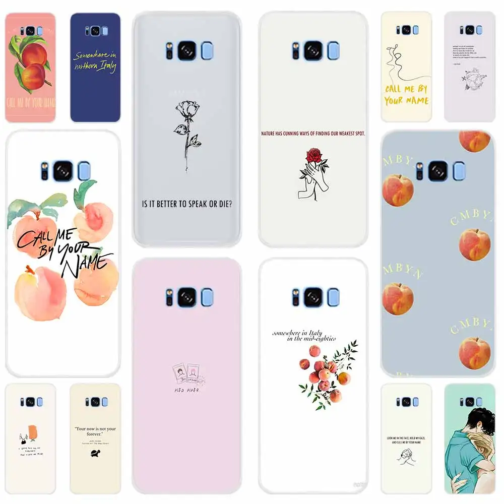 

Call Me by Your Name Pattern Case For Samsung Galaxy S8 S9 S10 Plus Note 10 9 8 Cover For Samsung S10E S7 S6 Edge S5