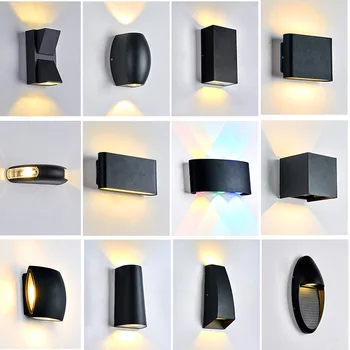 

Modern minimalist LED outdoor wall lamp waterproof aisle living room bedside bedroom hotel creative outdoor wall lamp