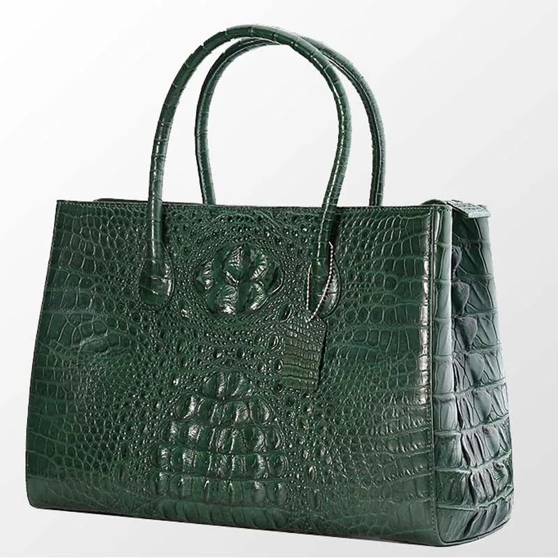 

yongliang Ladies single Shoulder women handbag Messenger women bag Business Casual Bag Crocodile Leather women briefcase