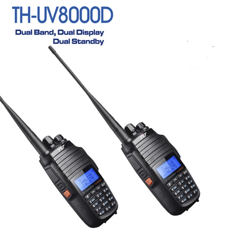 

Upgrade Version 2PCS Original NEW Cross Band TYT TH-UV8000D 3600mAh 10W Ultra-high Walkie Talkie Two Way Radio