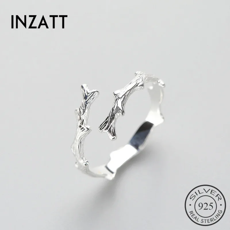 INZATT, регулируемое кольцо в стиле панк, минимальное, высокое качество, 925 пробы, серебро, для женщин, вечерние, модное ювелирное изделие, новинка, подарок