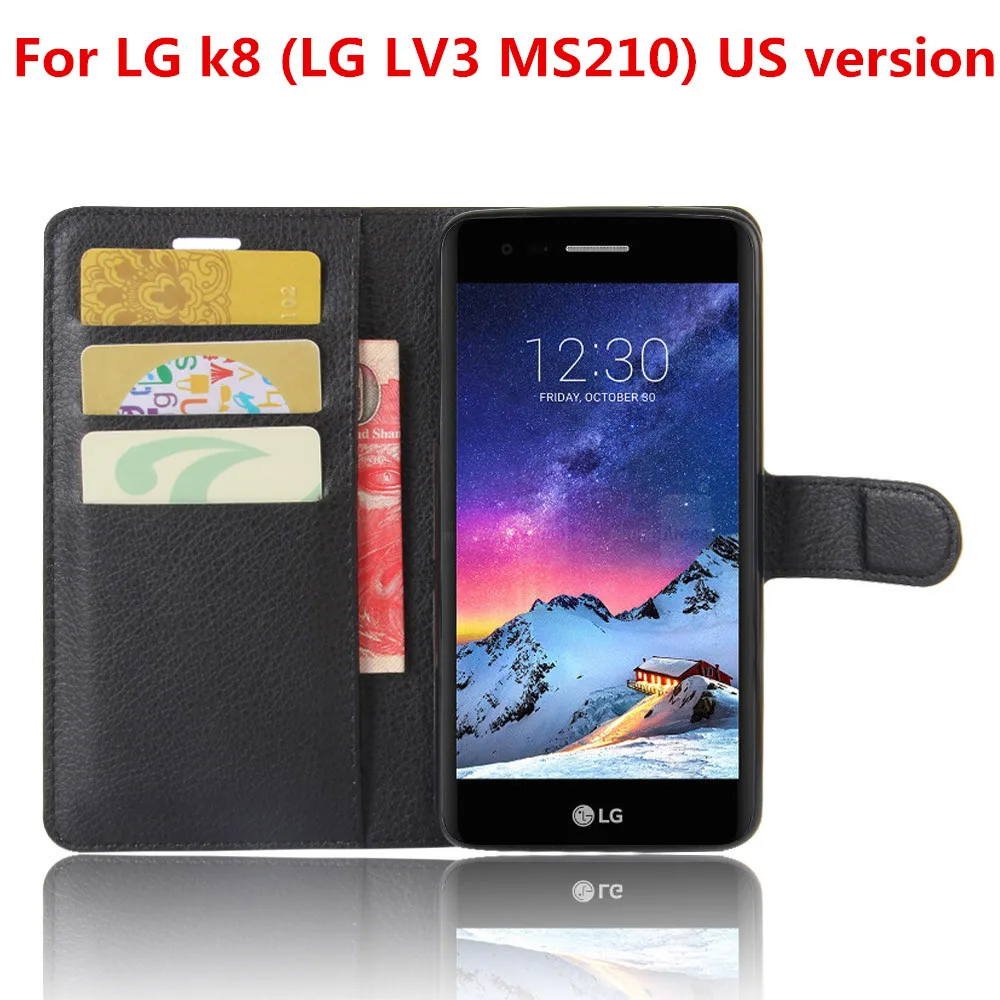 Flip Limited Top Fashion Anti-knock For Lg K8 2017 Protect With Wallet Card Pocket Stent Phone Protective Cover Following Cases | Мобильные