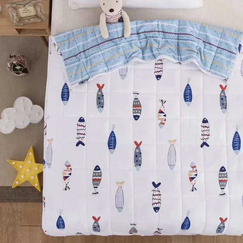 

Cartoon Cotton Weighted Blanket For Adult Decompression Gravity Blankets Sleep Aid Pressure Weighted Quilt Pressure Blanket #s