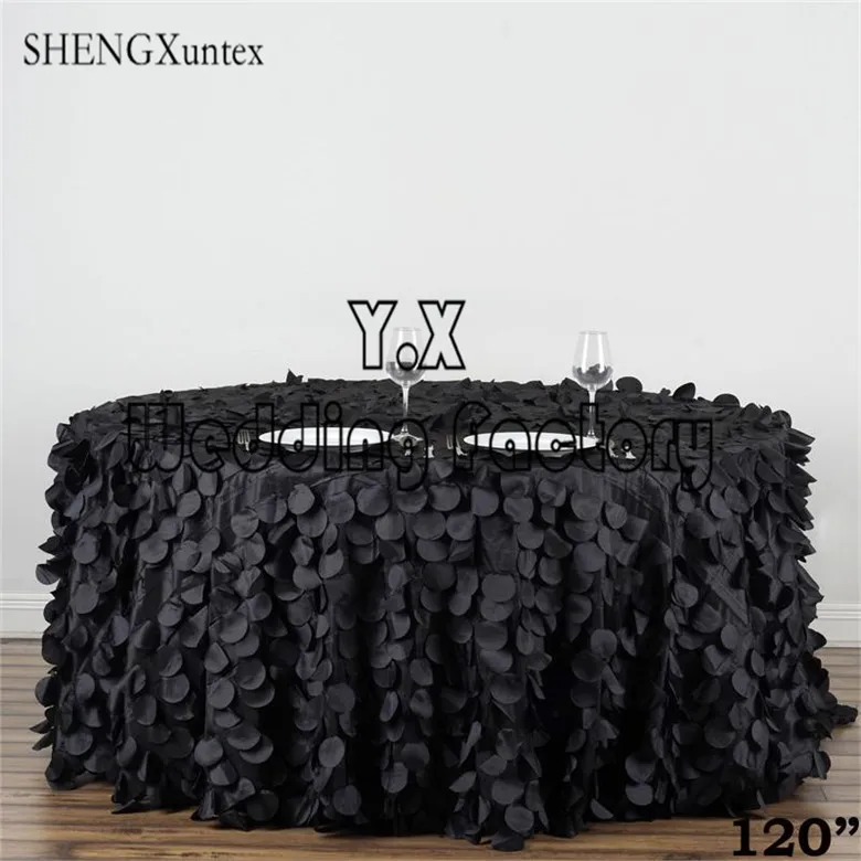 

120" Round New Design Laser Embroidery Taffeta Table Cloth \ Tablecloth For Wedding Event Decoration