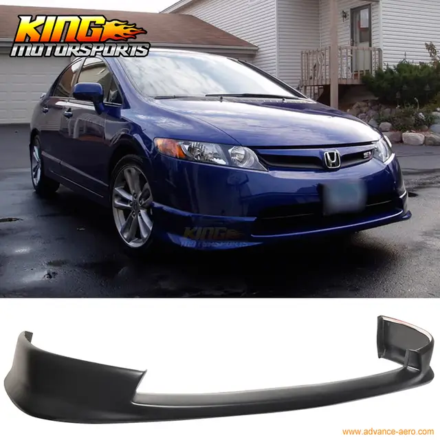 For 2006 2008 Honda Civic 4door Hfp Front Bumper Lip Spoiler