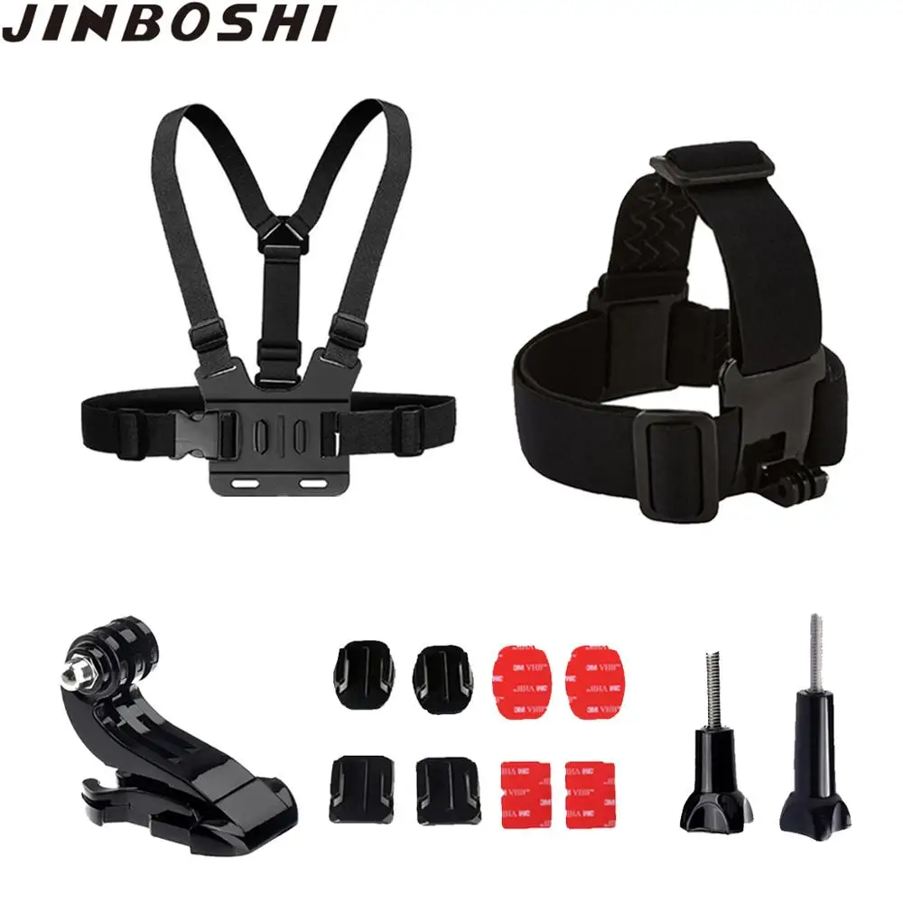 

Action Camera Accessories Set for GoPro Hero 7 6 5 Black 4 3 Session for Xiaomi Yi 4K Sjcam Sj4000 Chest Head Strap Mount Kits