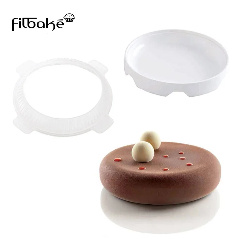 8/ fori cilindro stampi in silicone per cupcake mousse dessert sapone cottura di