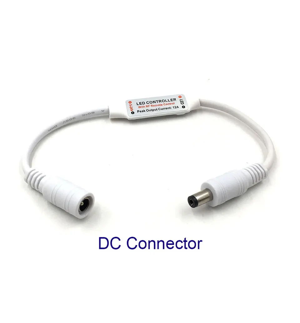 5-24V Mini RF Wirleless LED Controller 5V 12V 24V Dimmer for LED Strip Lamp Bulb Lights Dimming DC Wire Connector Remote Control (6)
