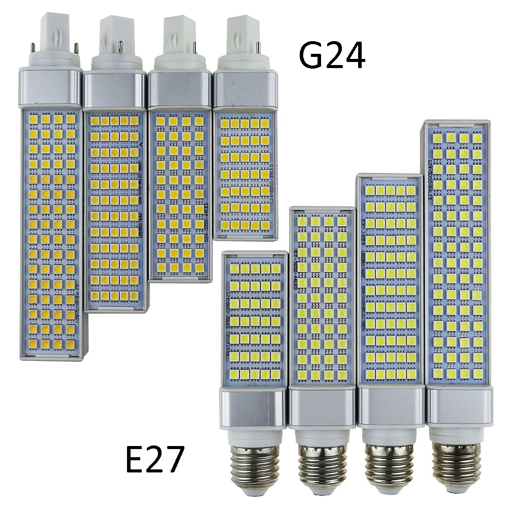 G24 E27 светодио дный лампы 110 V 220 V теплый белый холодный белый 5 Вт 7 Вт 9 Вт 12 Вт 15 Вт 16 Вт сверхъяркий светодиодный светильник smd 5050 Лампа E27 IL