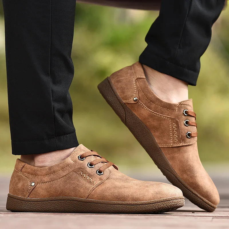 LAISUMK/мужская повседневная обувь в британском стиле из натуральной кожи на плоской подошве, удобные лоферы, мужская обувь, весна-осень, прогулочная обувь