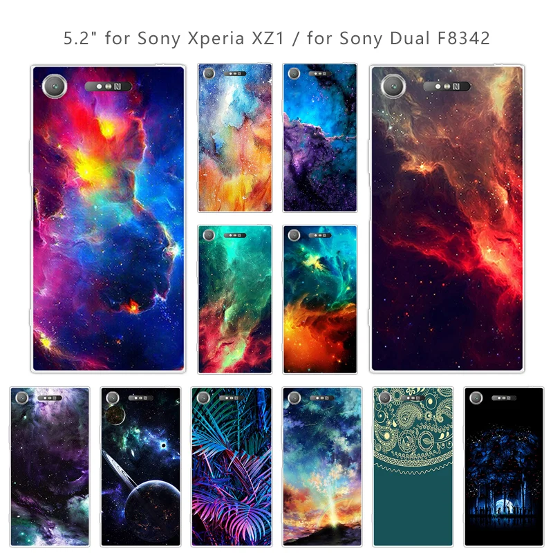 Для Sony Xperia XZ1 5 2 дюйма Мягкие силиконовые чехлы задняя крышка для телефона