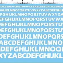 Белые разные весы, военные буквы, буквы, персонажи, 9-1 водные слайды, наклейка