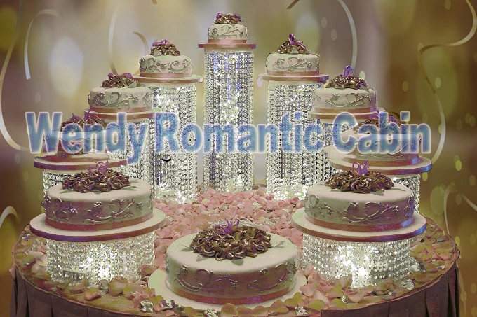 9ピース セットクリスタルケーキスタンド用パーティーケーキスタンドクリスタルデザートパンの装飾結婚式の供給 Cake Stand Tier Cake Stand Fittingscake Slicer Aliexpress