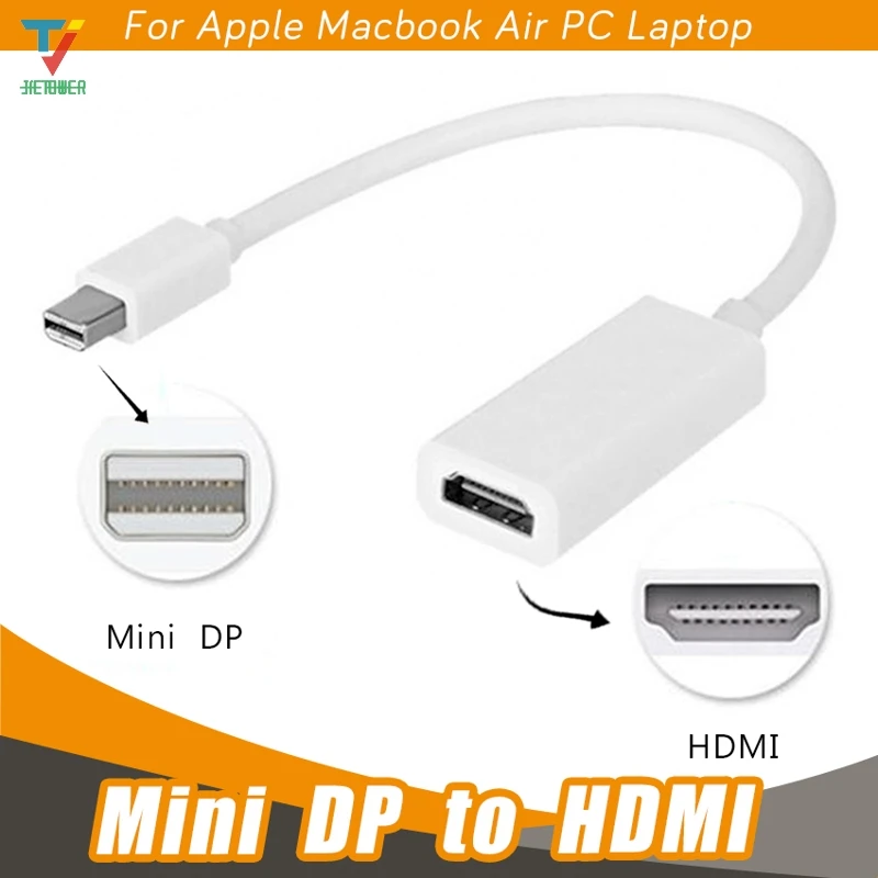 100pcs/lot Mini Displayport Dp To Hdmi Adapter For Macbook Pro Air White  Wholesale Cheap - Pc Hardware Cables & Adapters - AliExpress