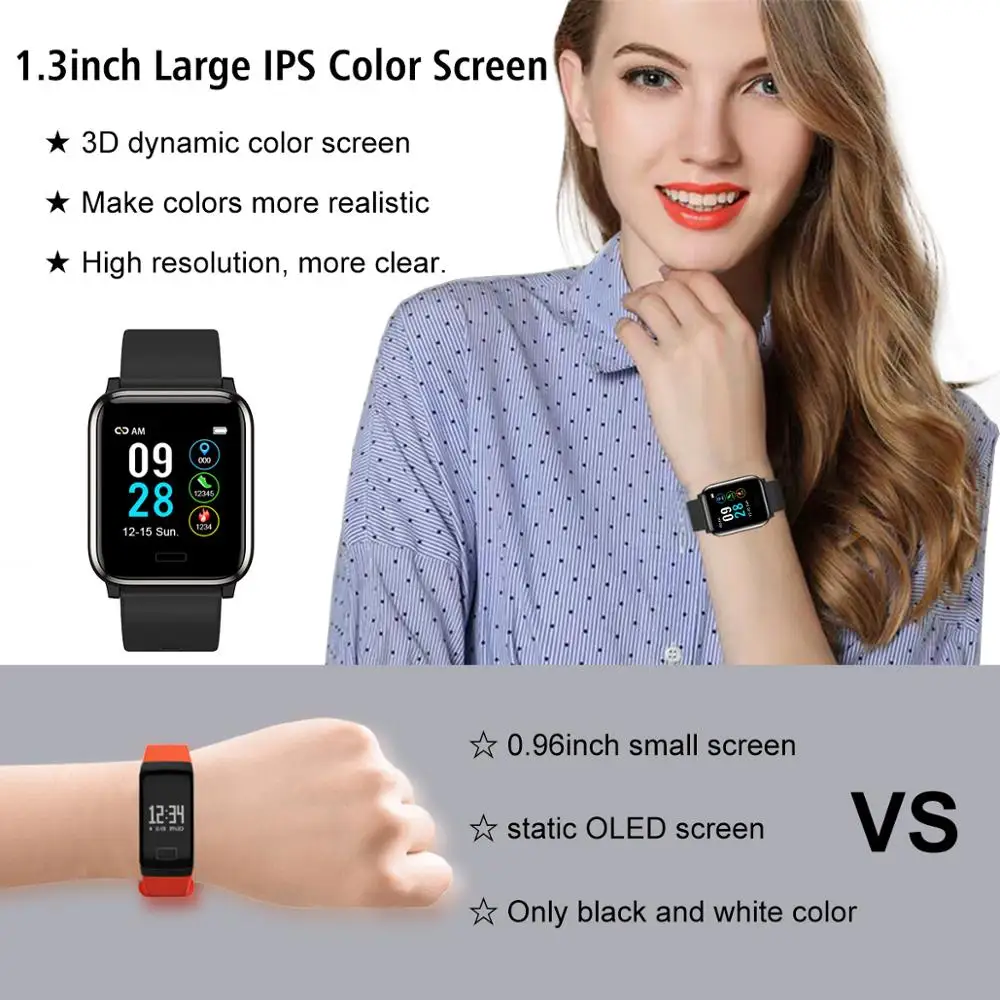 L8STAR الذكية الفرقة B1 السوبر الطويل الاستعداد ضغط الدم الأكسجين سوار ذكي IP68 للماء النشاط تعقب سوار معصم للياقة البدنية