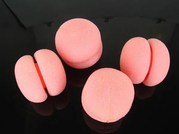 

30PCS Pink Color Balls Soft Sponge Hair Curler Rollers New Fashion Hot Sale