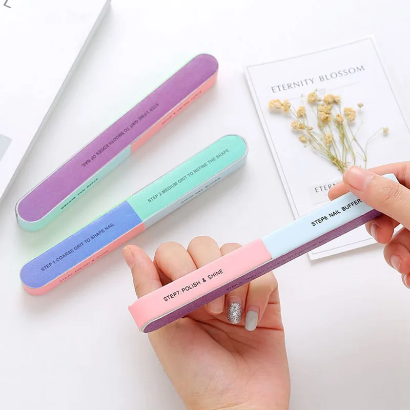 

Six-sided Nail Buff Nail File Polisher Creative Printing Nail Manicure Tools Professional Sanding Buffs for Manicure Nail Buffer