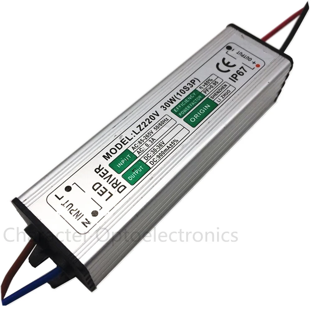 

5pcs AC85V-265V to DC30V-36V LED Driver 900mA 30W Adapter Transformers Power Supply waterproof rainproof For LED Floodlight lamp