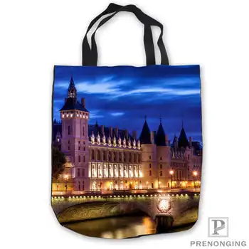 

Custom Canvas france-parizh-ToteBags Hand Bags Shopping Bag Casual Beach HandBags Foldable 180713-03-19..