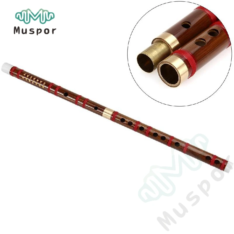 Montloxs D Key Dizi Flauta de bambú Instrumento musical tradicional chino con bolsa de transporte para principiantes amantes de la música 