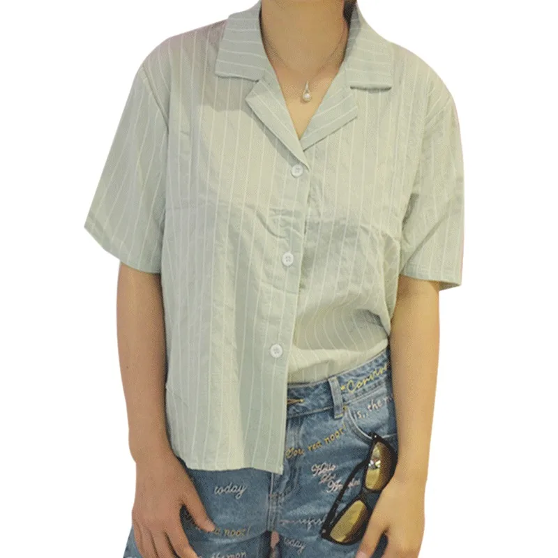 

Elegant Solid V-Neck Women Tops Blouses 2019 Summer Cotton Short Sleeve Blouse Women Plus Size blusas mujer de moda 2019