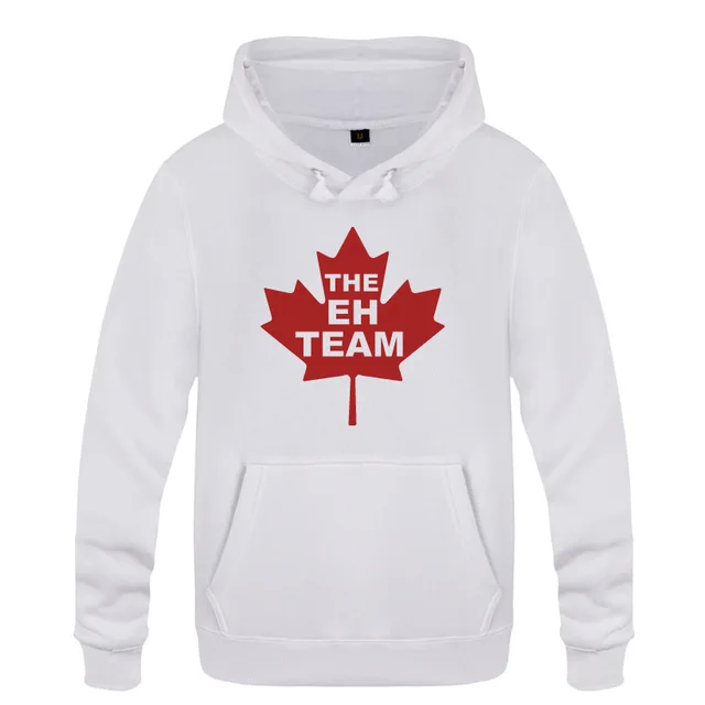 Mens Hoodies The EH Team Canada Canadian Pride Hoodie Men Fleece Long