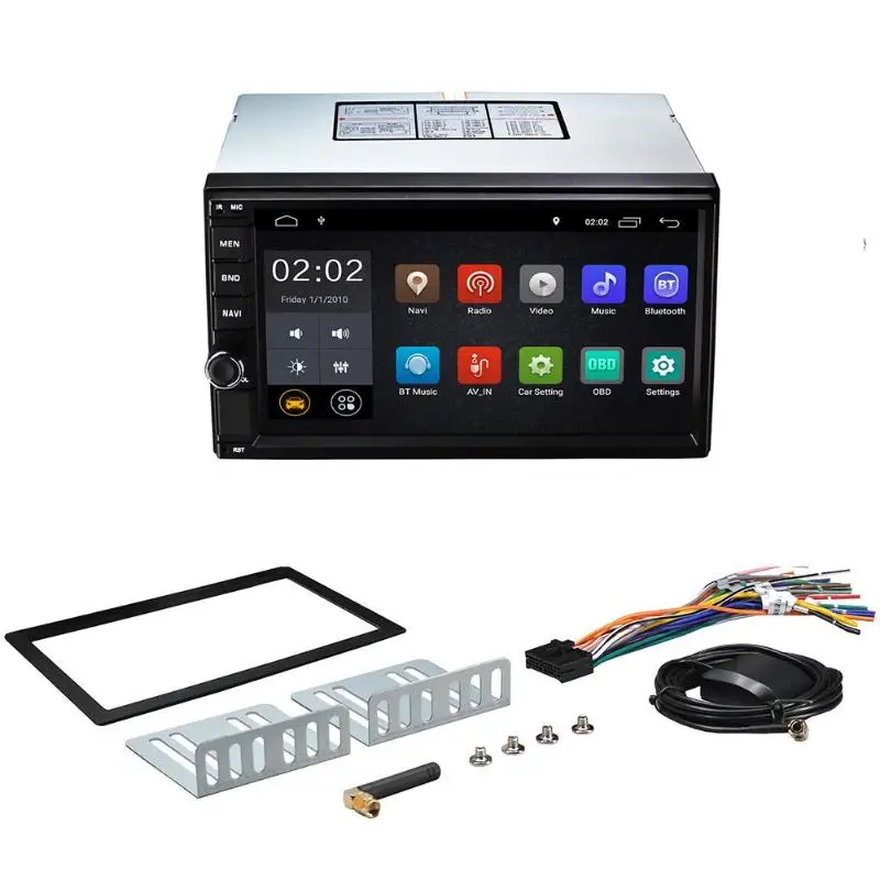Excellent Universal 2Din Car Radio 7" HD Autoradio Android 6.0 2G+16G Multimedia Player WiFi GPS Audio Car Stereo MP5 Bluetooth USB FM 18