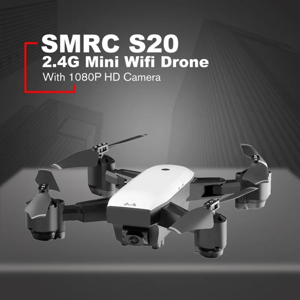 6 осей гироскопа FPV RC Дрон SMRC S20 Мини Wifi Радиоуправляемый квадрокоптер с 720 P/1080 P HD камерой 2,4G Высота удержания складной RC вертолет