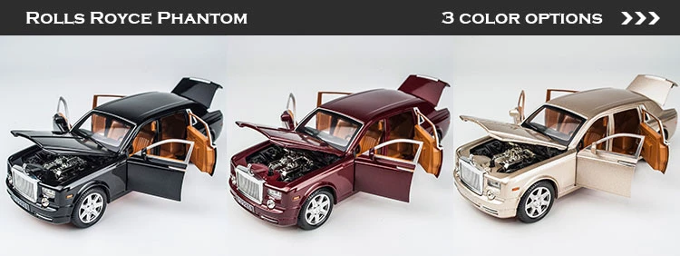 KIDAMI литье под давлением 1:24 Rolls-Royce Phantom Модель автомобиля украшения мальчик подарок на день рождения игрушки для детей автомобиль игрушки