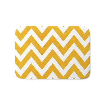 

Yellow Chevron Bath Mat