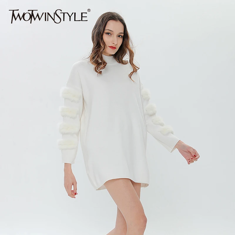 Aliexpress.com : Buy TWOTWINSTYLE Pullover Sweater For