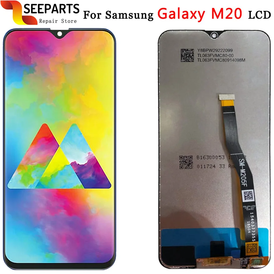 100% протестированный для samsung m20 дисплей кодирующий преобразователь сенсорного