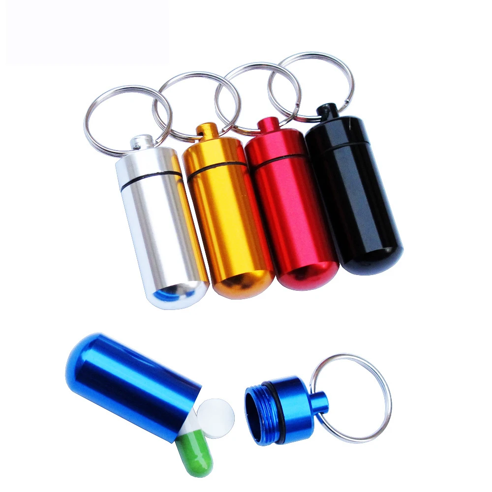 

2pcs Waterproof Portable Mini Pill Case Medicine Boxes Travel Medical Drugs Tablet Empty Container Holder Bottle Outdoor Tool