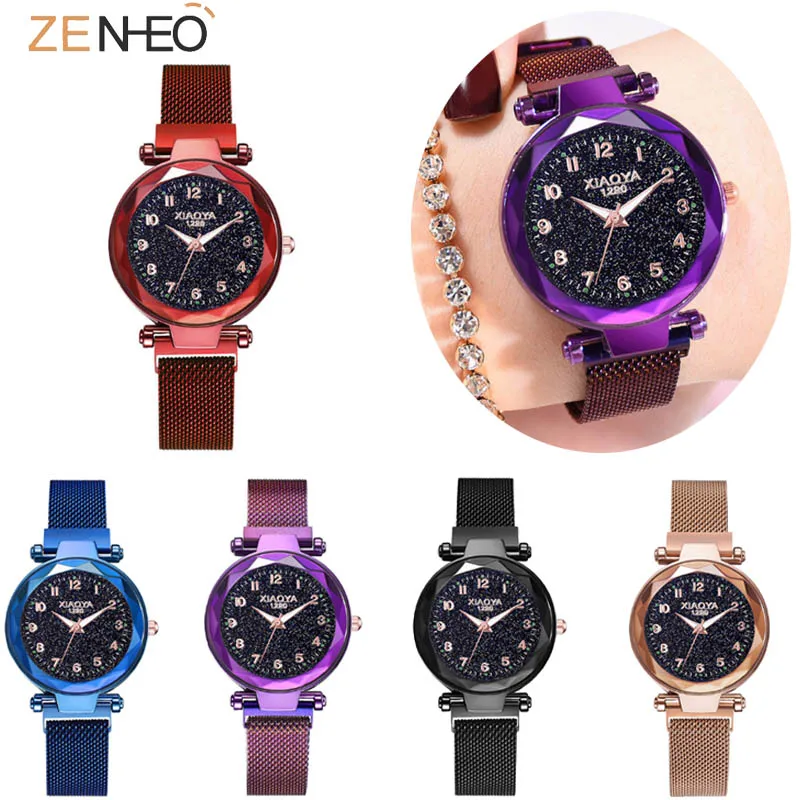 Роскошные часы Milanese loops reloj mujer женские с магнитной пряжкой для девушек Подарочные