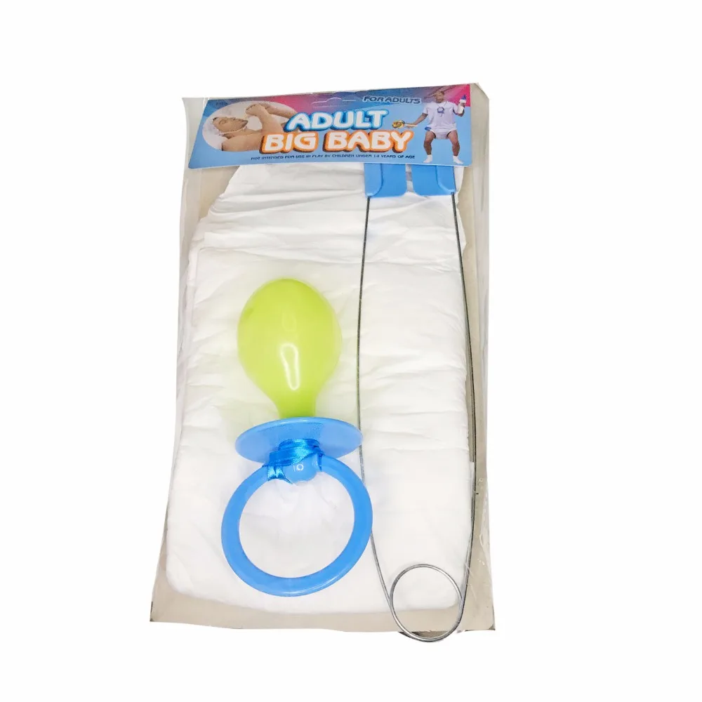 

Adult Baby Diaper Safety Pin Jumbo Pacifier For Adult Baby Diaper Costume