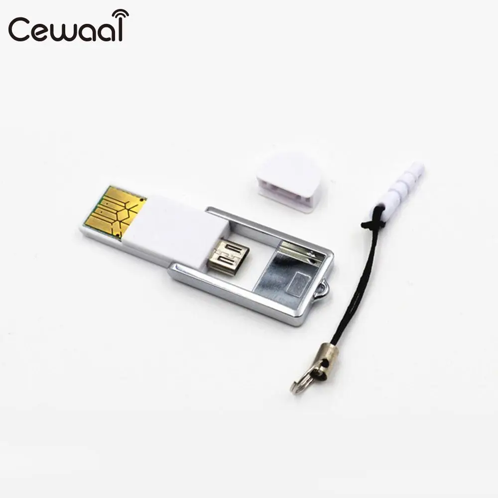 Cewaal Портативный Micro USB2.0 OTG картридер Универсальный TF Card Reader флэш-памяти Высокое Скорость для телефона Ноутбук