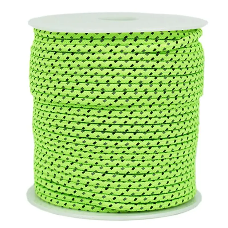 

50m 2.5mm Paracord Reflective Survival Mountaineering Rescue Umbrella Rope Parachute Cord Outdoor Camping Tent Accessories